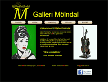 Tablet Screenshot of gallerimolndal.se